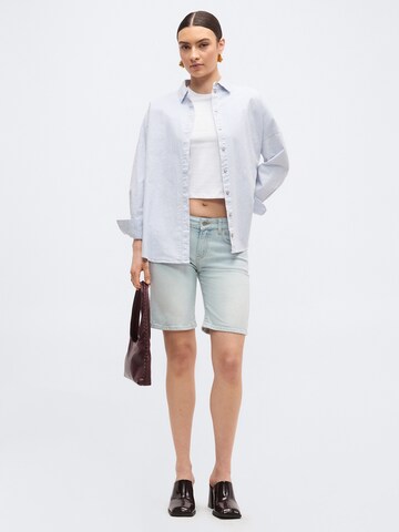 Coupe slim Jean 'Poppy' Pepe Jeans en bleu