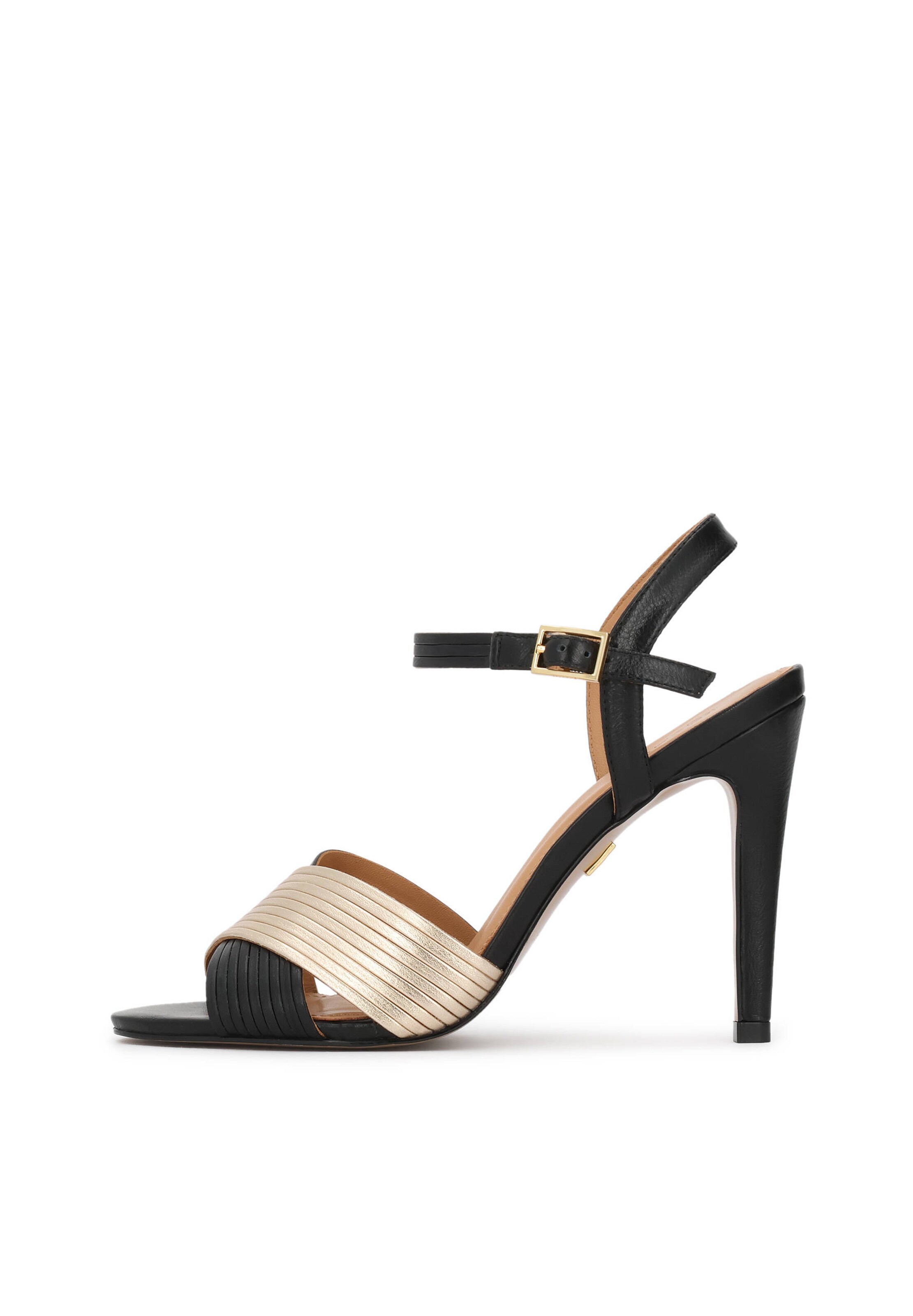 Sandales à lanières Kazar en noir : devant