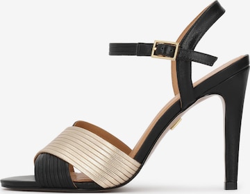 juoda Kazar Basutės su dirželiais: priekis