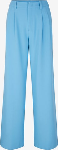 Wide Leg Pantalon à pince TOM TAILOR DENIM en bleu : devant