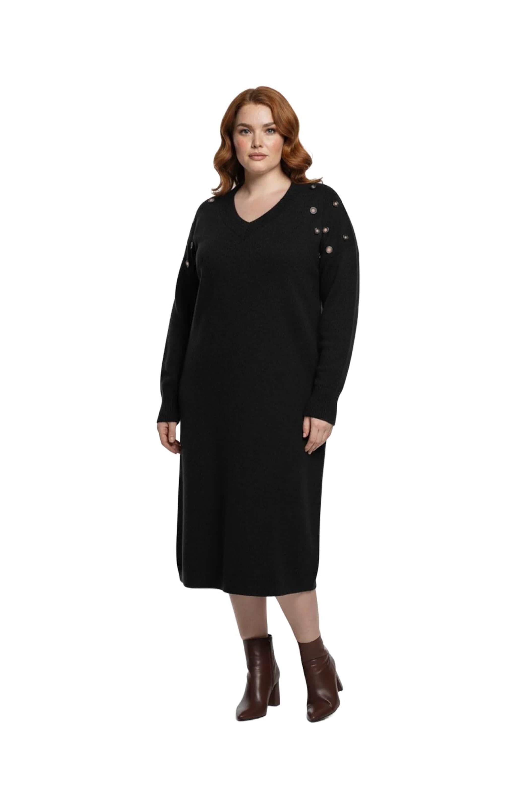 Shape Of You Dress in Black: front