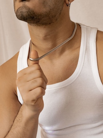 Hey Happiness Kette 'Snake Bold'‌‌‌‌‌‌‌ in Silber