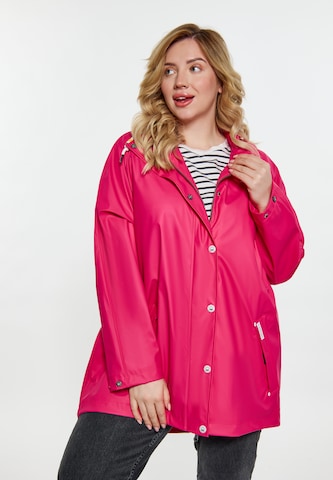 Manteau mi-saison Schmuddelwedda en rose : devant