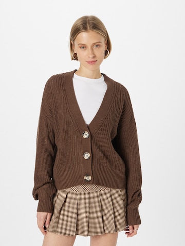 Cardigan 'JUSTY' JDY en marron : devant