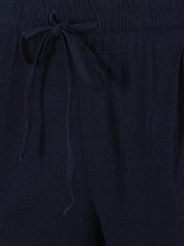 Vero Moda Petite Regular Pleat-Front Pants 'JESMILO' in Blue