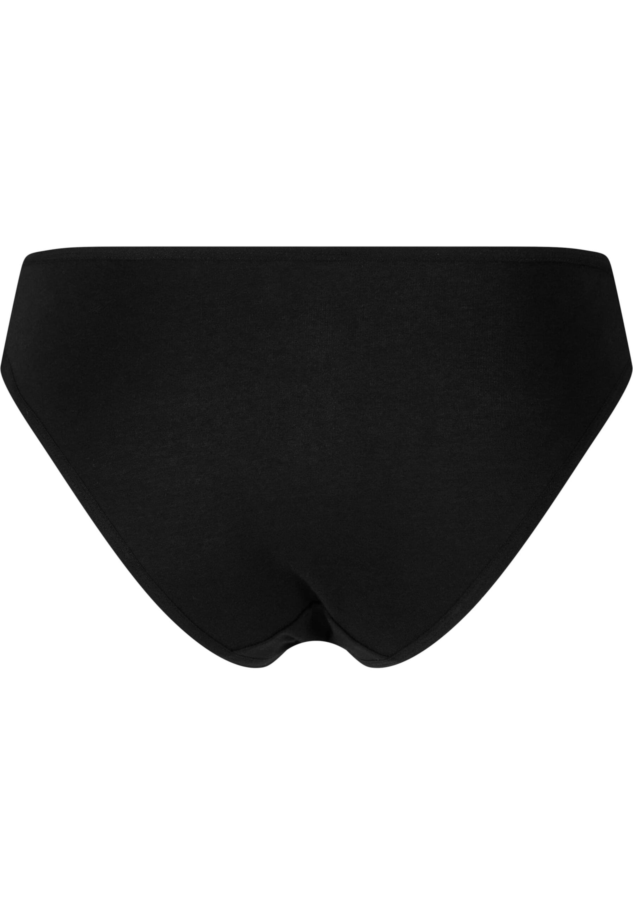 Urban Classics Ladies Basic Cotton Slip 5-Pack ' ' in Schwarz