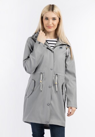 Schmuddelwedda Raincoat in Grey: front