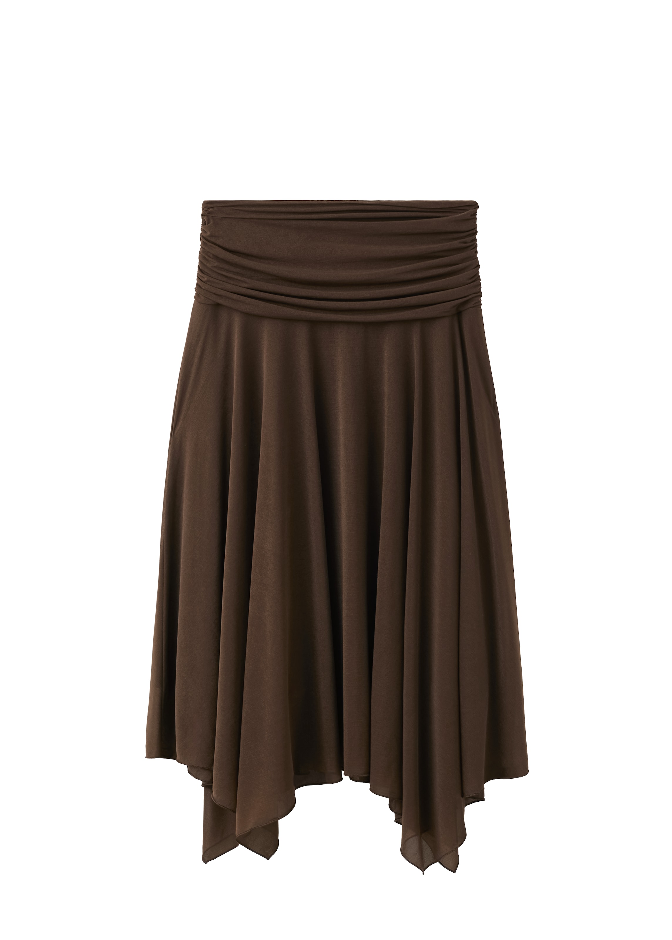 MANGO Rok 'PINI' in Bruin: voorkant