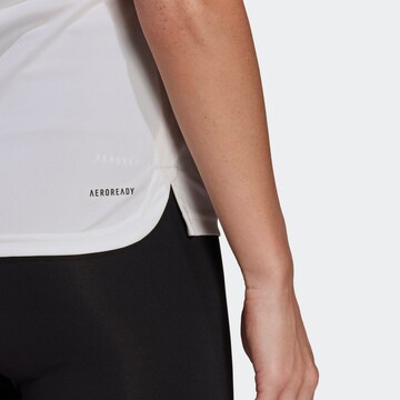 ADIDAS SPORTSWEAR Sports top 'Designed To Move' in White