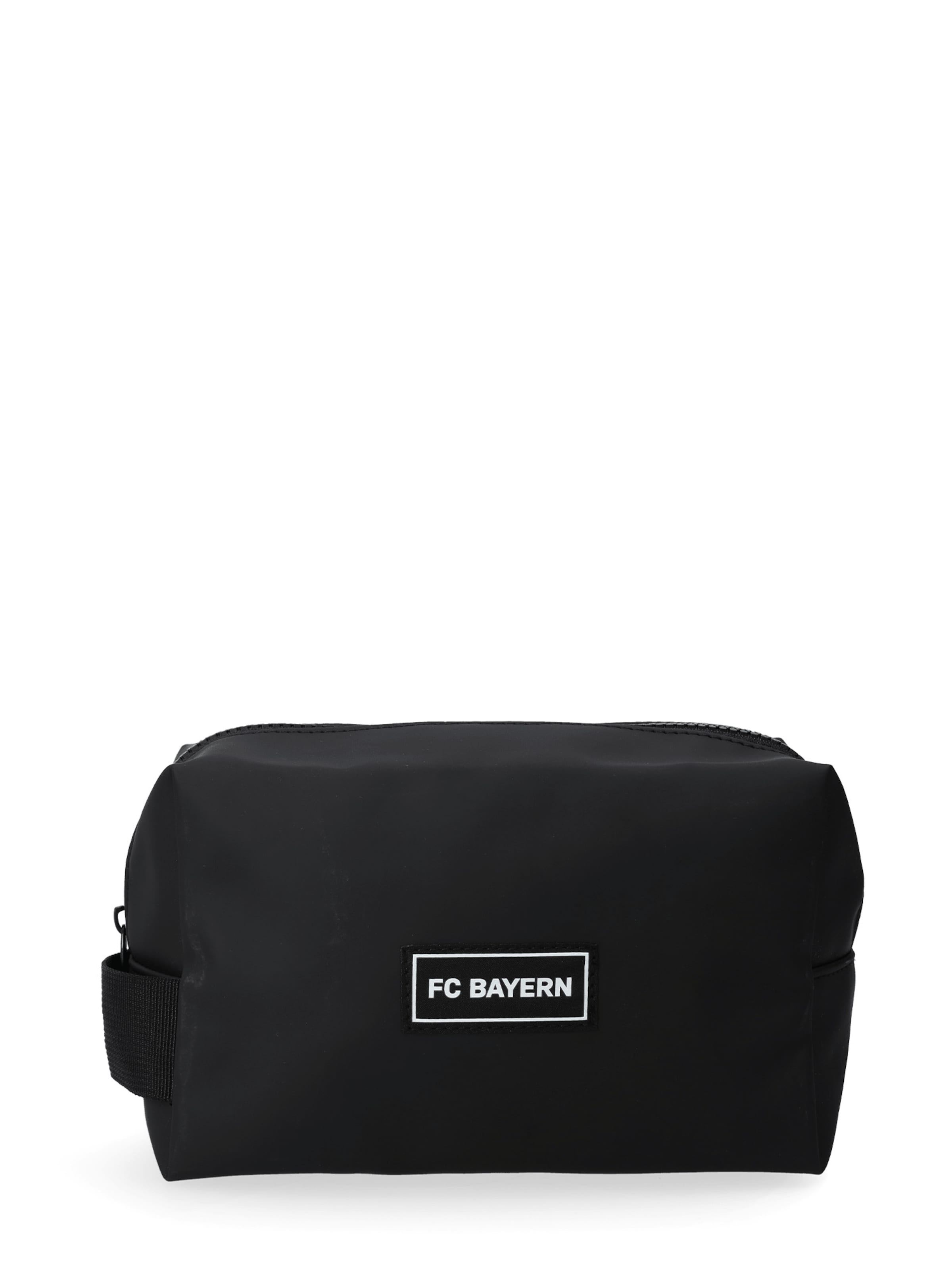 FC BAYERN MÜNCHEN Kulturtasche in Schwarz: Vorderseite