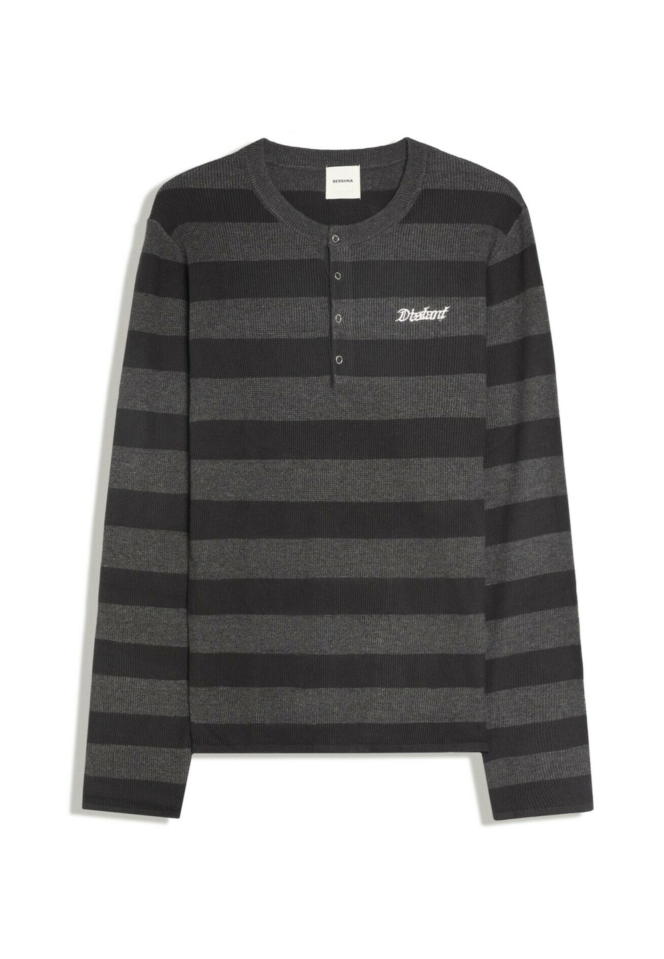 Sweat-shirt Bershka en gris : devant