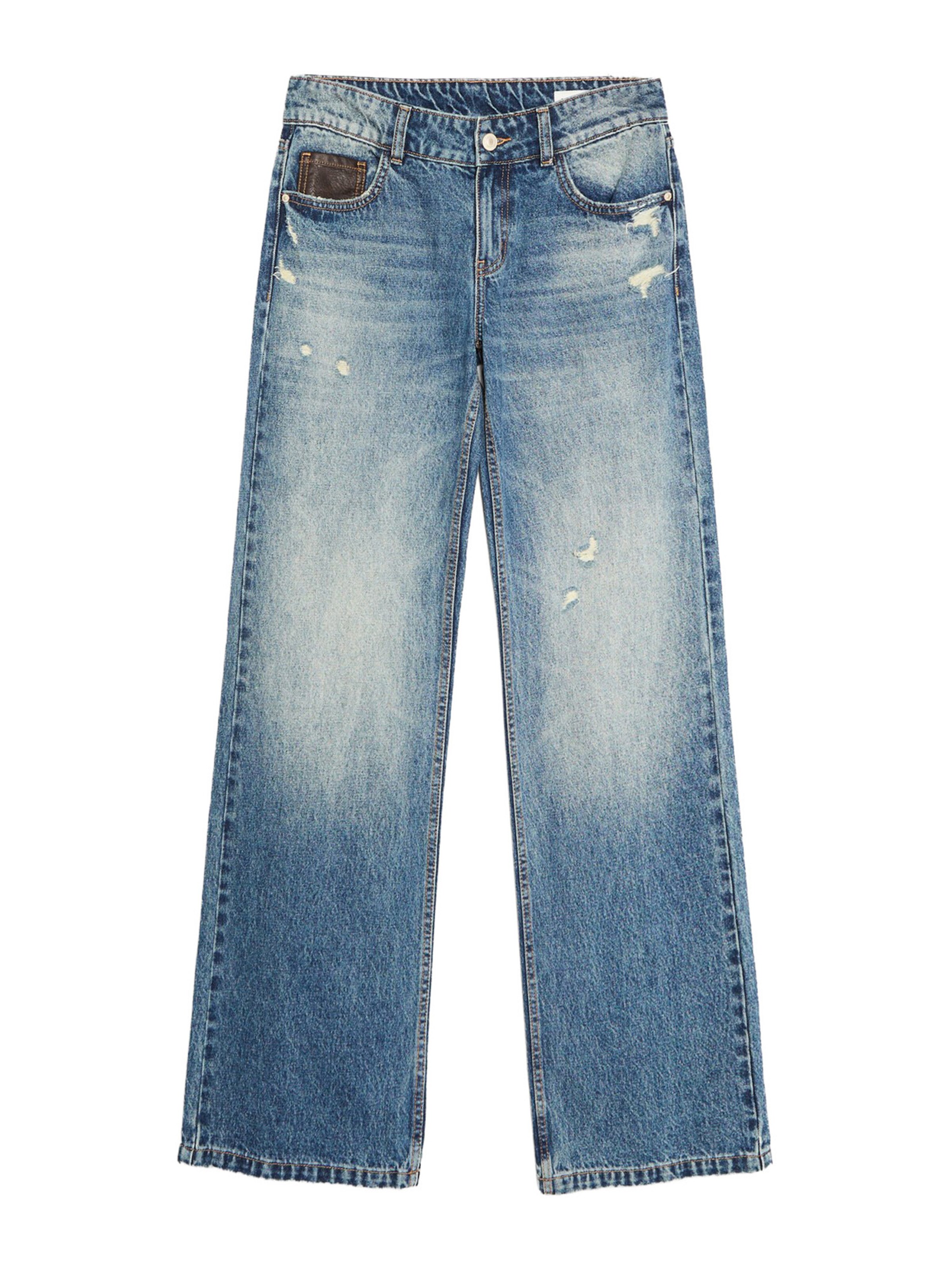 Bershka Loose fit Jeans in Blue: front
