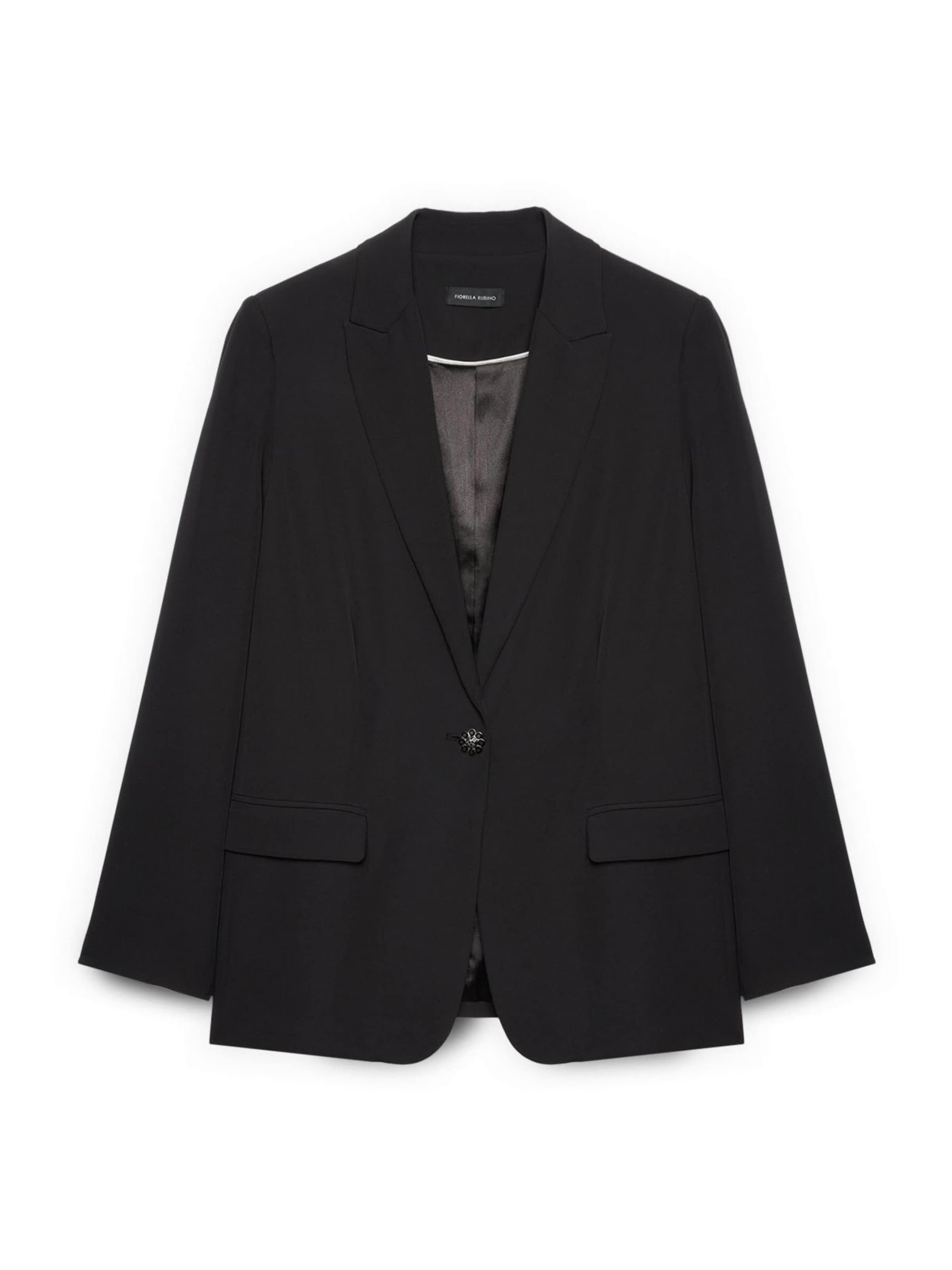 Blazer di Fiorella Rubino in nero: frontale