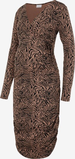 MAMALICIOUS Kleid 'Siggi' in hellbraun / schwarz, Produktansicht