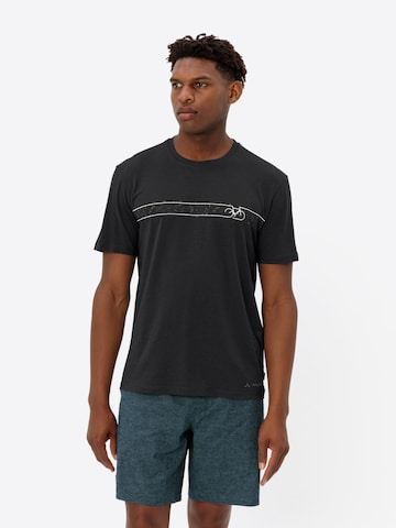 VAUDE Performance shirt 'Cyclist V' in Black: front
