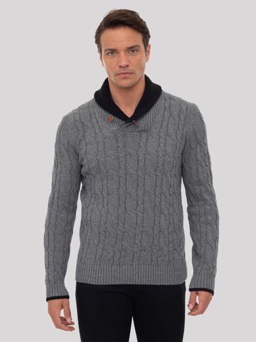 Pullover 'Meribel' di Sir Raymond Tailor in grigio: frontale