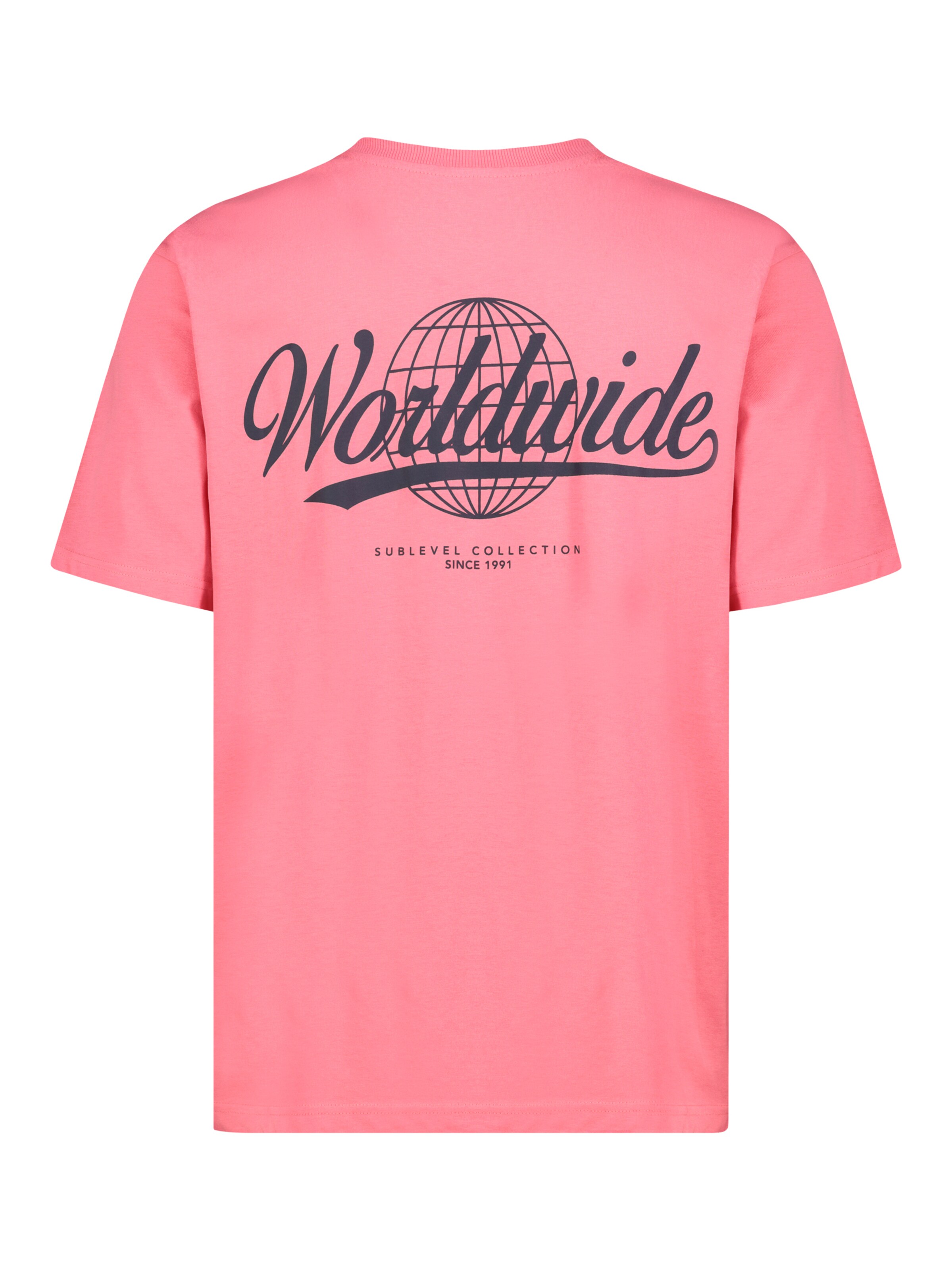 Sublevel Shirt 'Worldwide' in Pink
