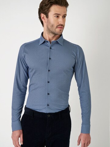 DESOTO Slim fit Overhemd in Blauw