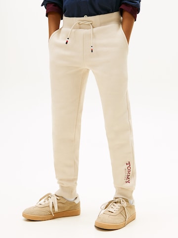 TOMMY HILFIGER Tapered Pants in Beige: front