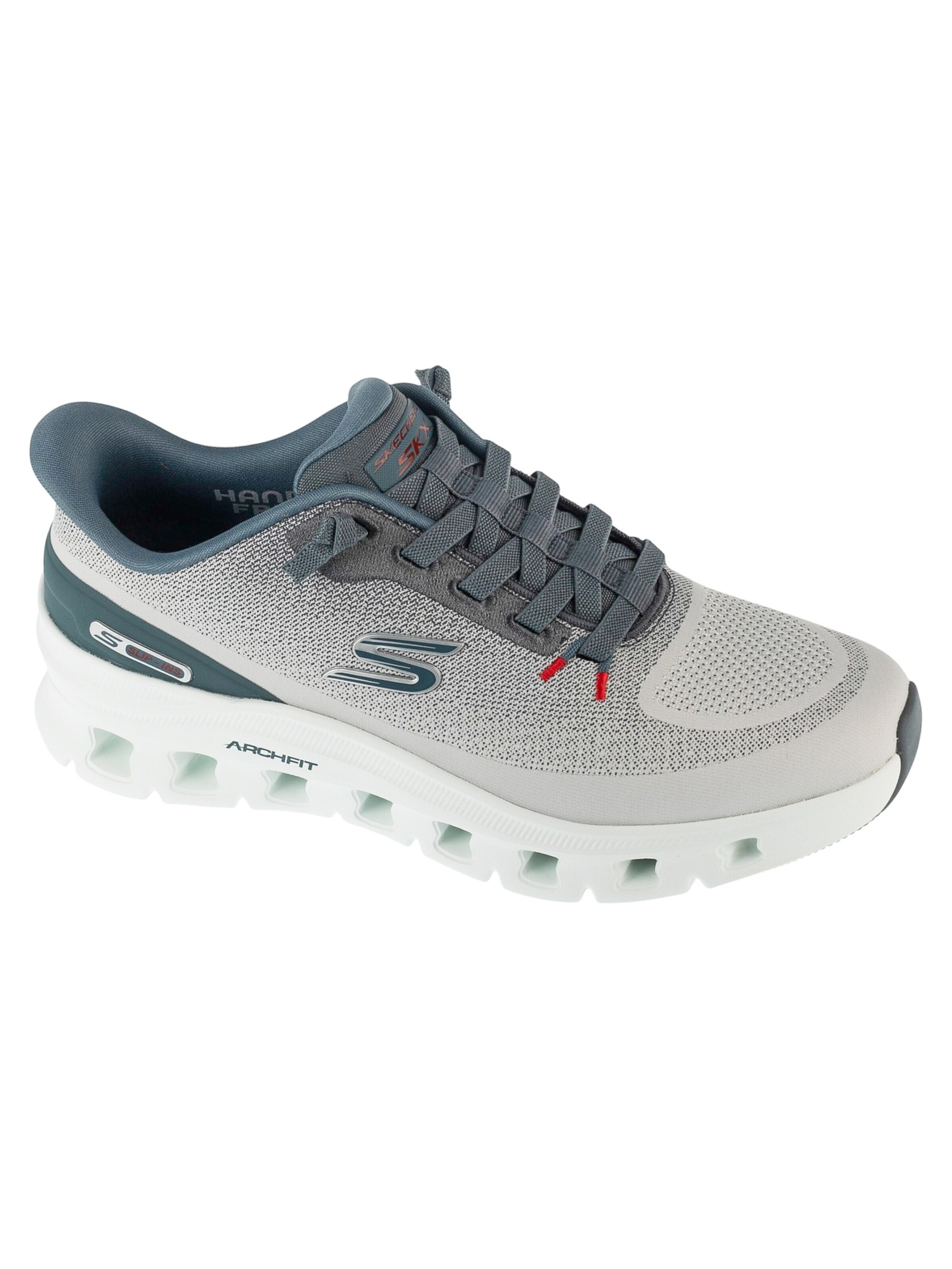 SKECHERS Sneakers laag 'Skechers Slip-ins: Arch Fit Glide-Step Pro' in Grijs: voorkant