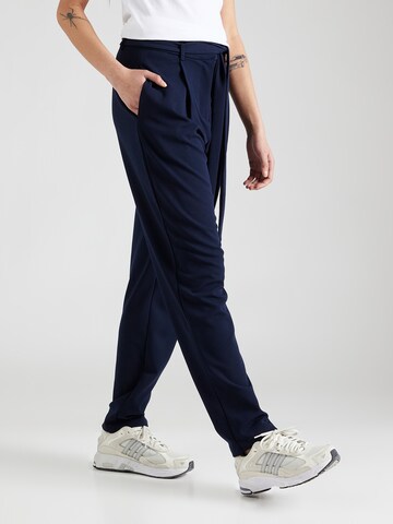 VILA Loose fit Pleat-Front Pants 'CLAVA' in Blue: front