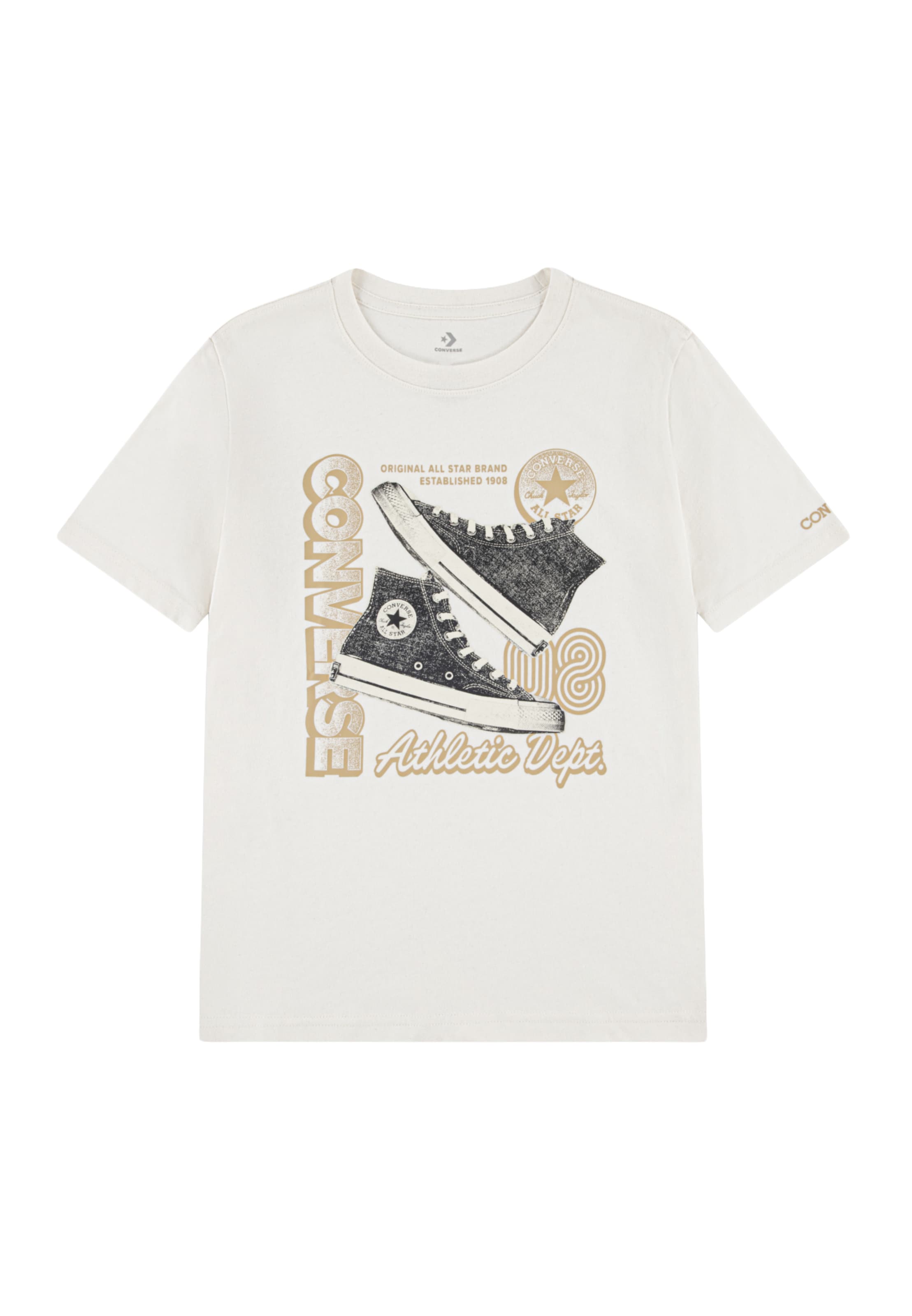 CONVERSE Tričko – béžová: přední strana