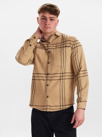 Dxnmxrk Shirt 'DXErvin' in Beige: front