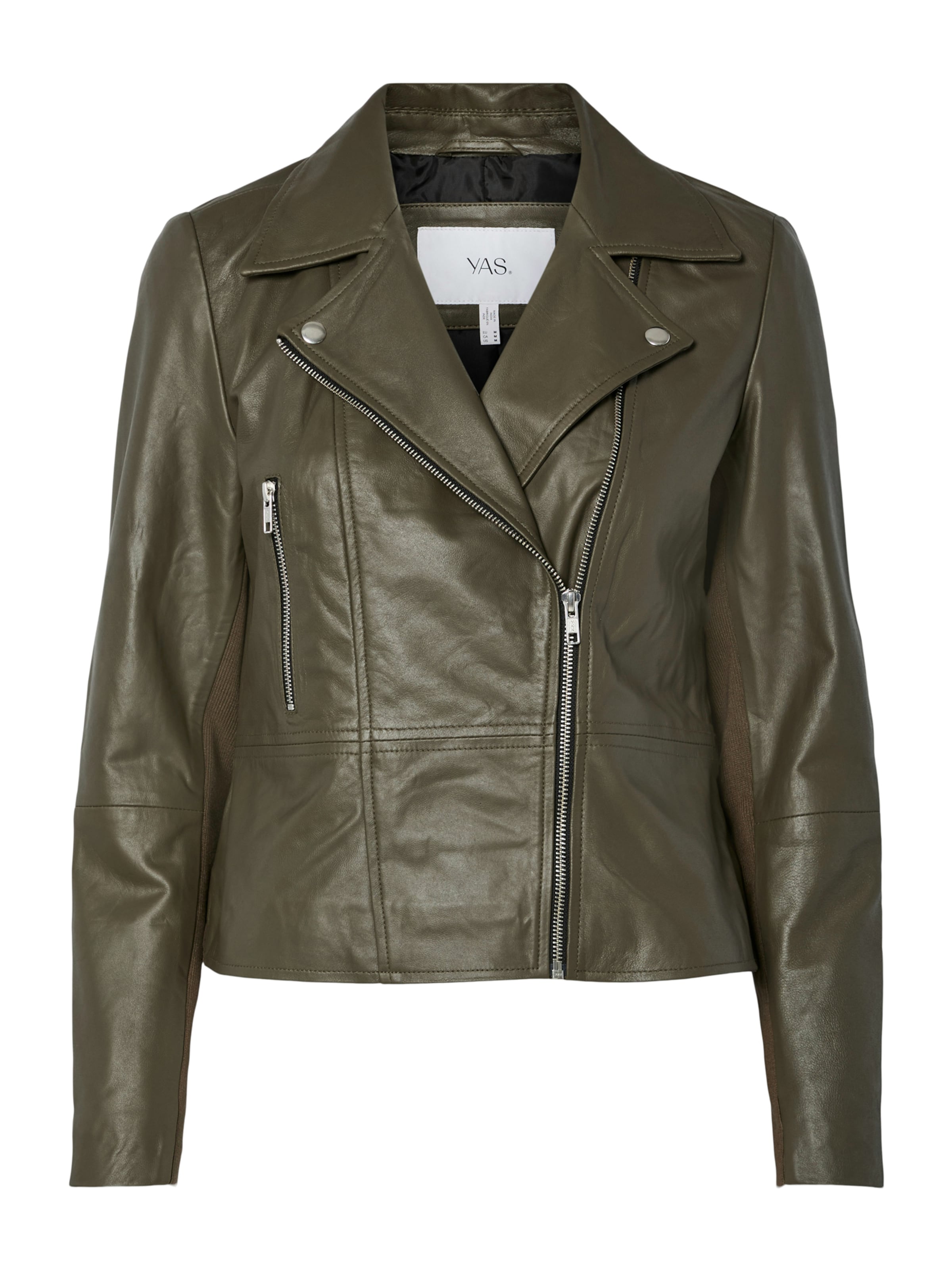 YAS Between-season jacket in Green: front