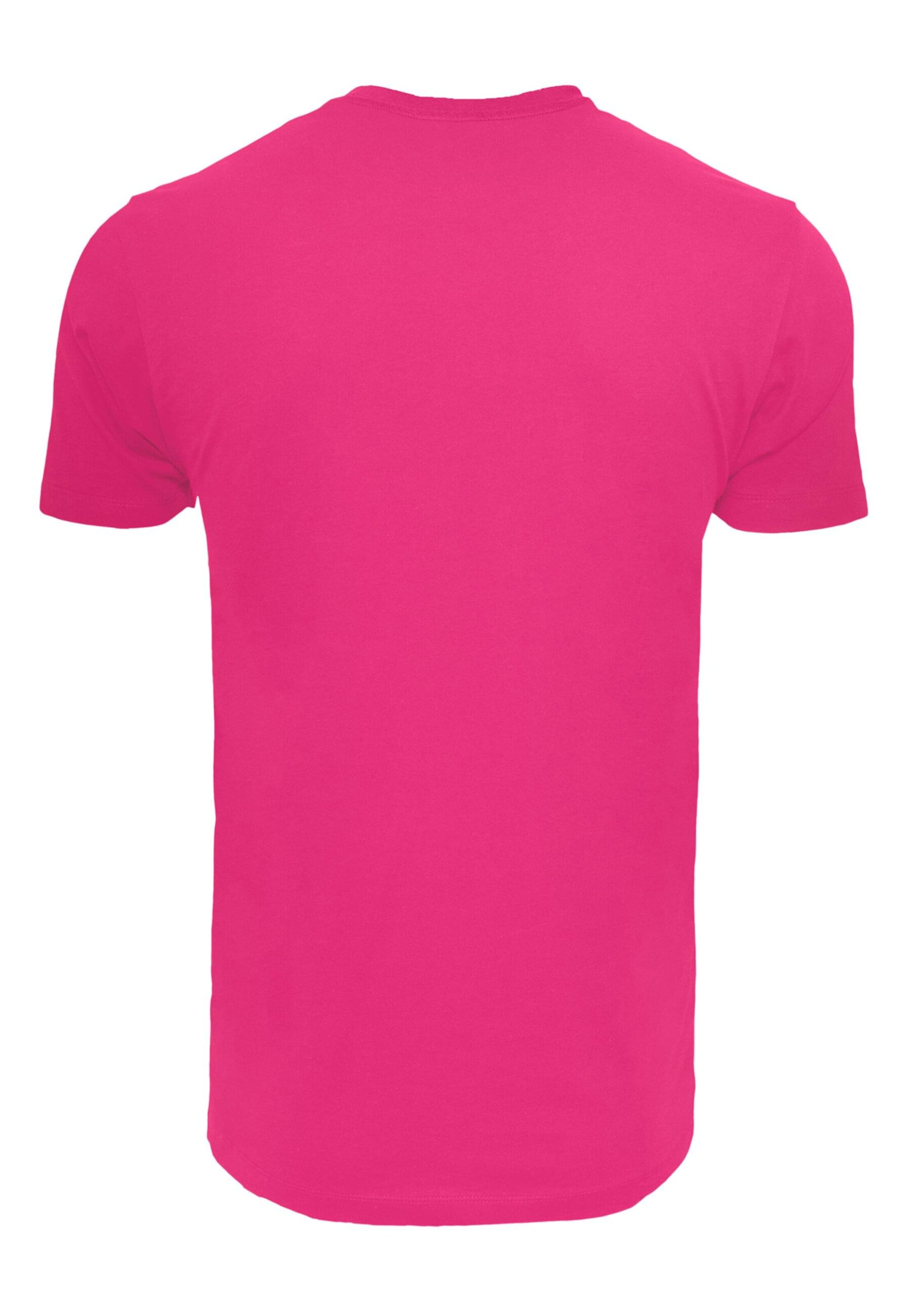 Merchcode Shirt 'Merry Christmas Lights' in Pink
