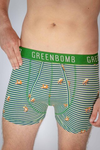 Boxers GREENBOMB en vert : devant