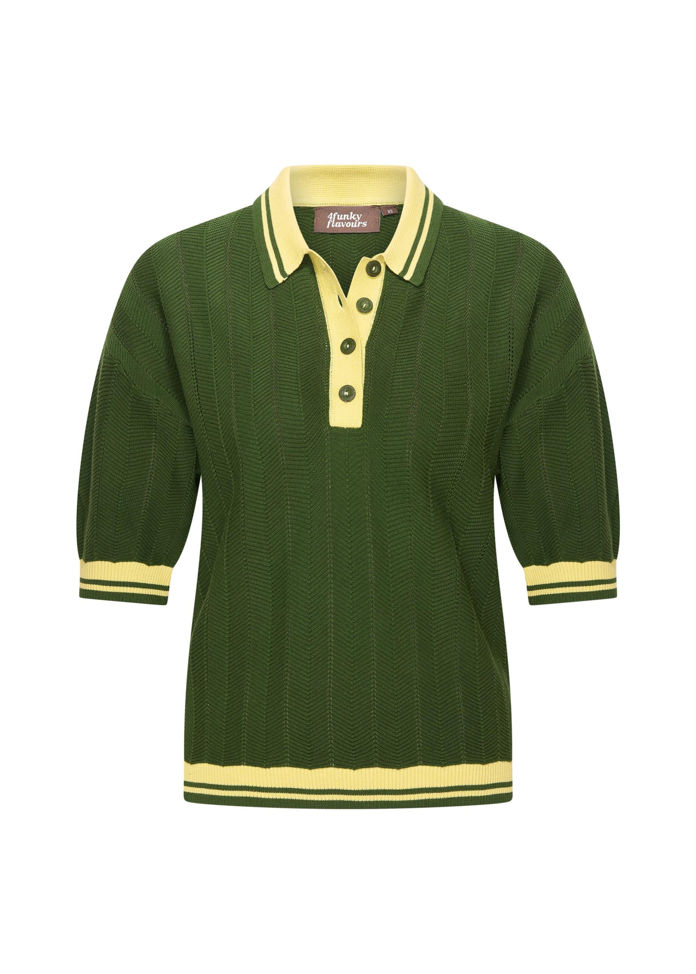 4funkyflavours Sweater 'Love Is A Losing Game' in Green: front