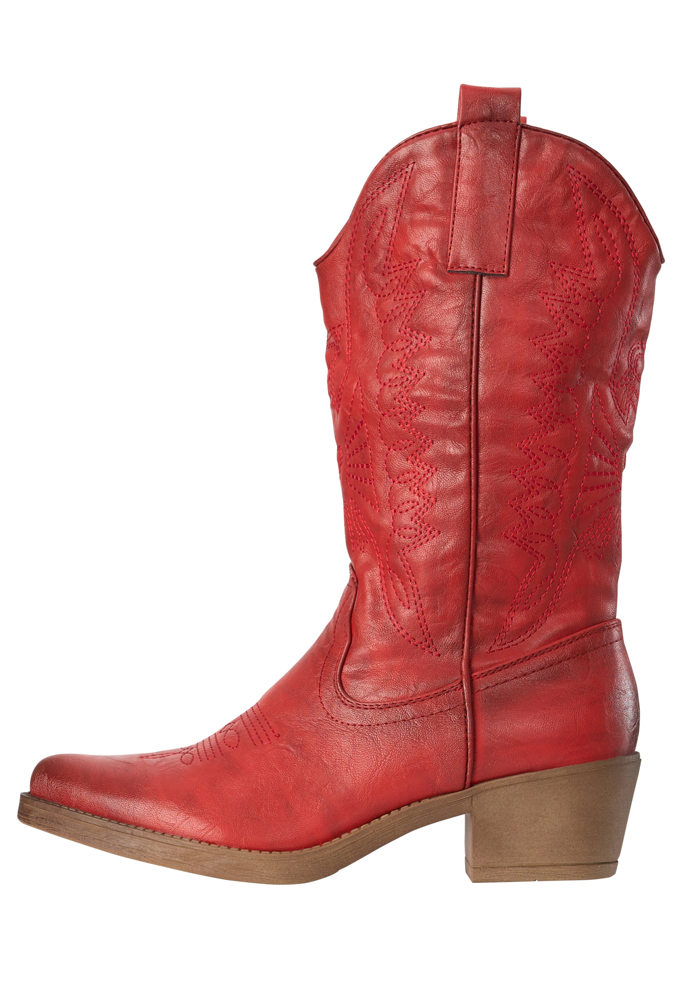 Elara Comwboystøvler i rød