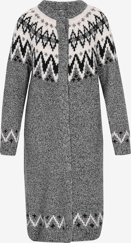 Manteau en tricot DreiMaster Vintage en noir : devant