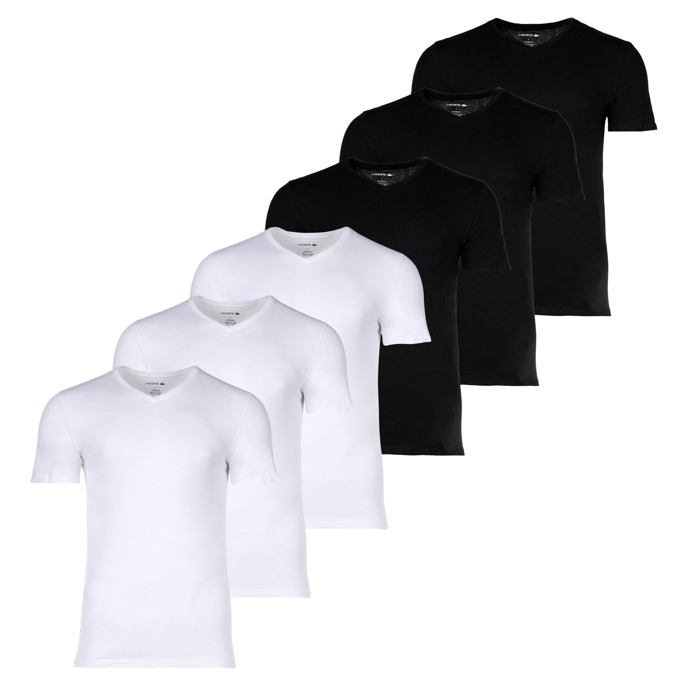 LACOSTE Bluser & t-shirts i sort / hvid, Produktvisning