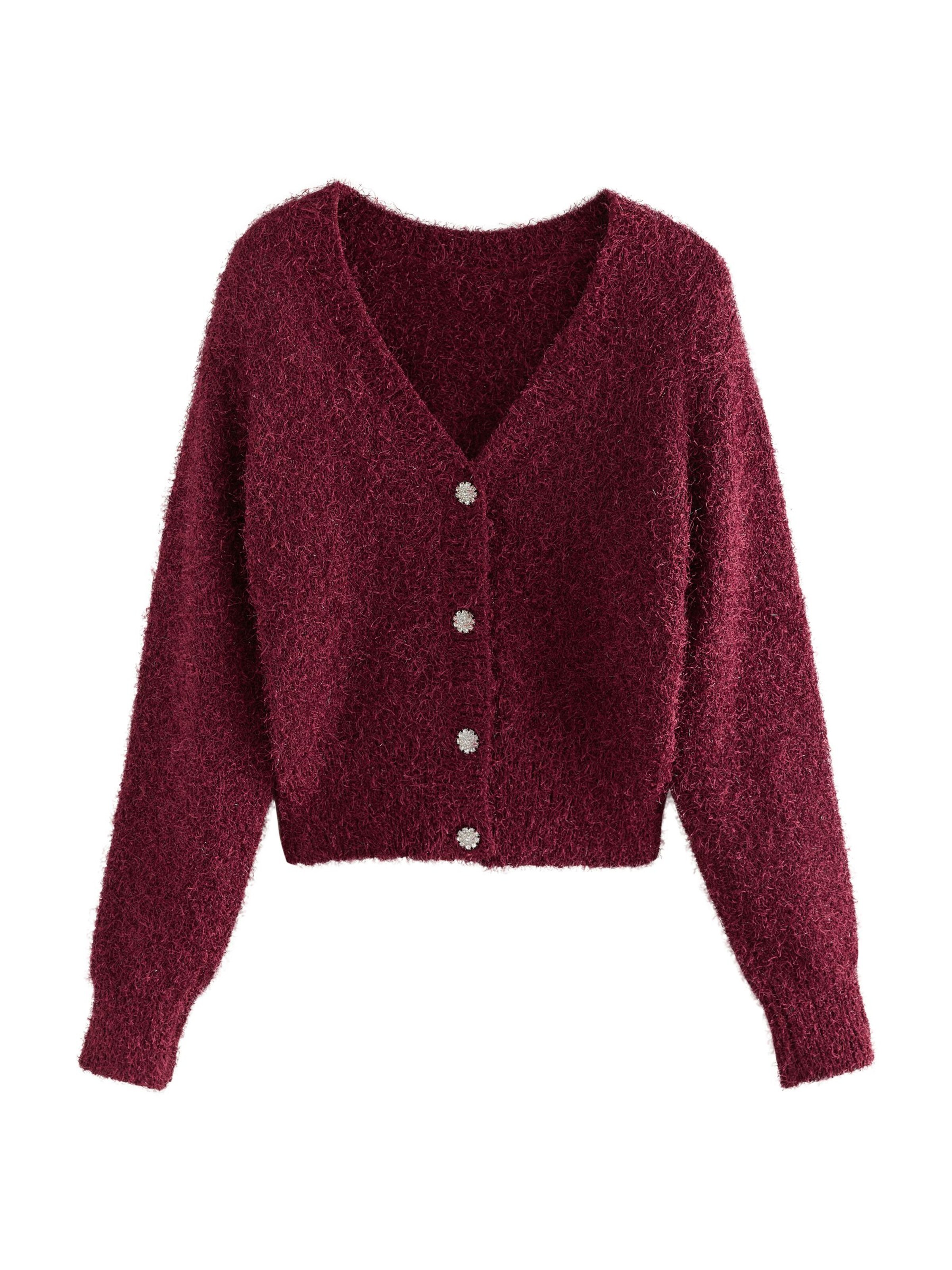 Next Strickjacke in Rot: Vorderseite