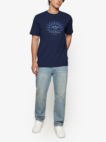 Signal T-Shirt ' GabrielSI ' in Blau