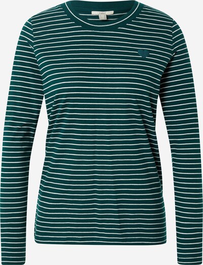 ESPRIT Μπλουζάκι σε σκούρο πράσινο / λευκό, Άποψη προϊόντος