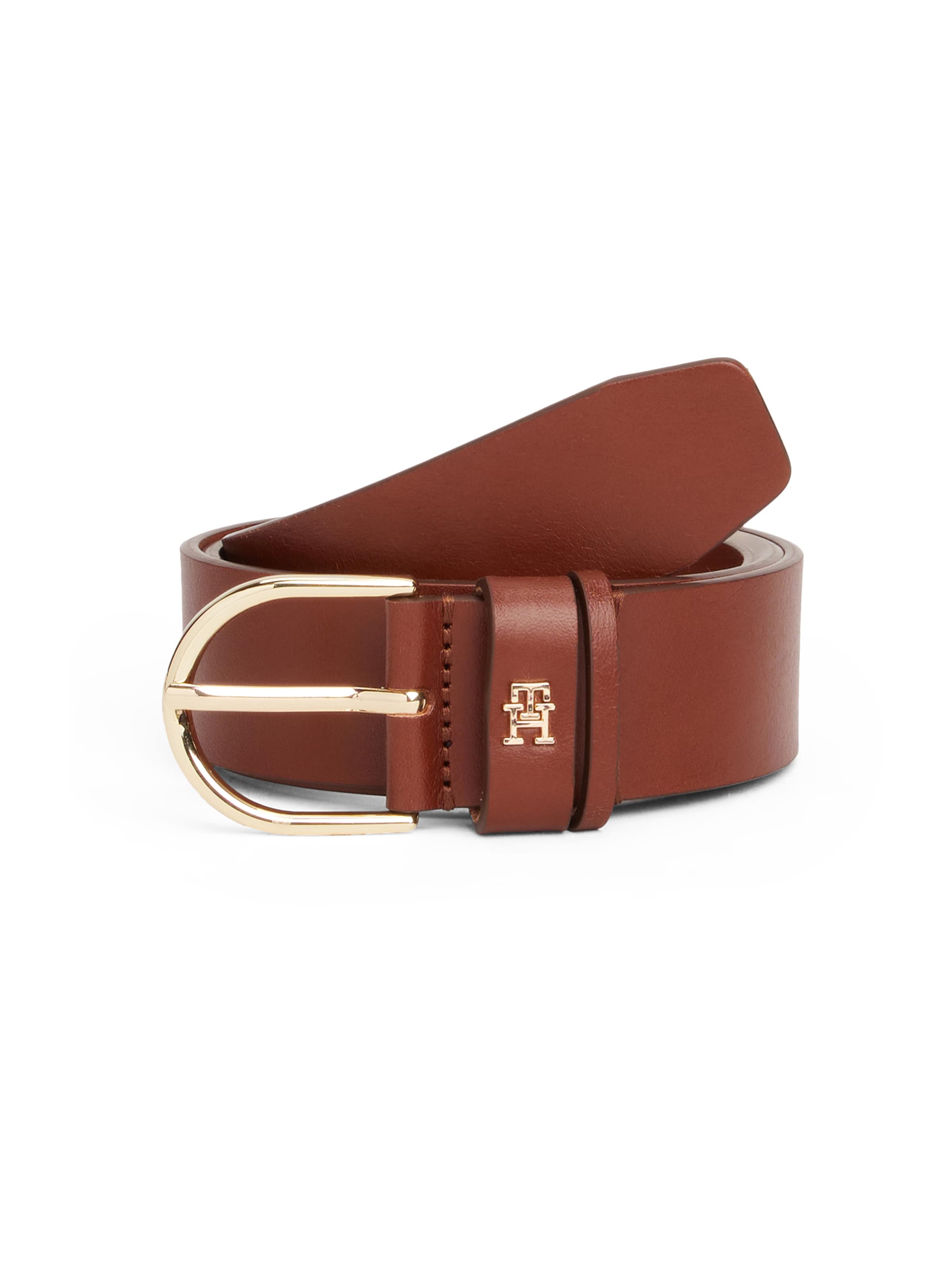 Cintura 'ESSENTIAL EFFORTLESS' di TOMMY HILFIGER in marrone: frontale