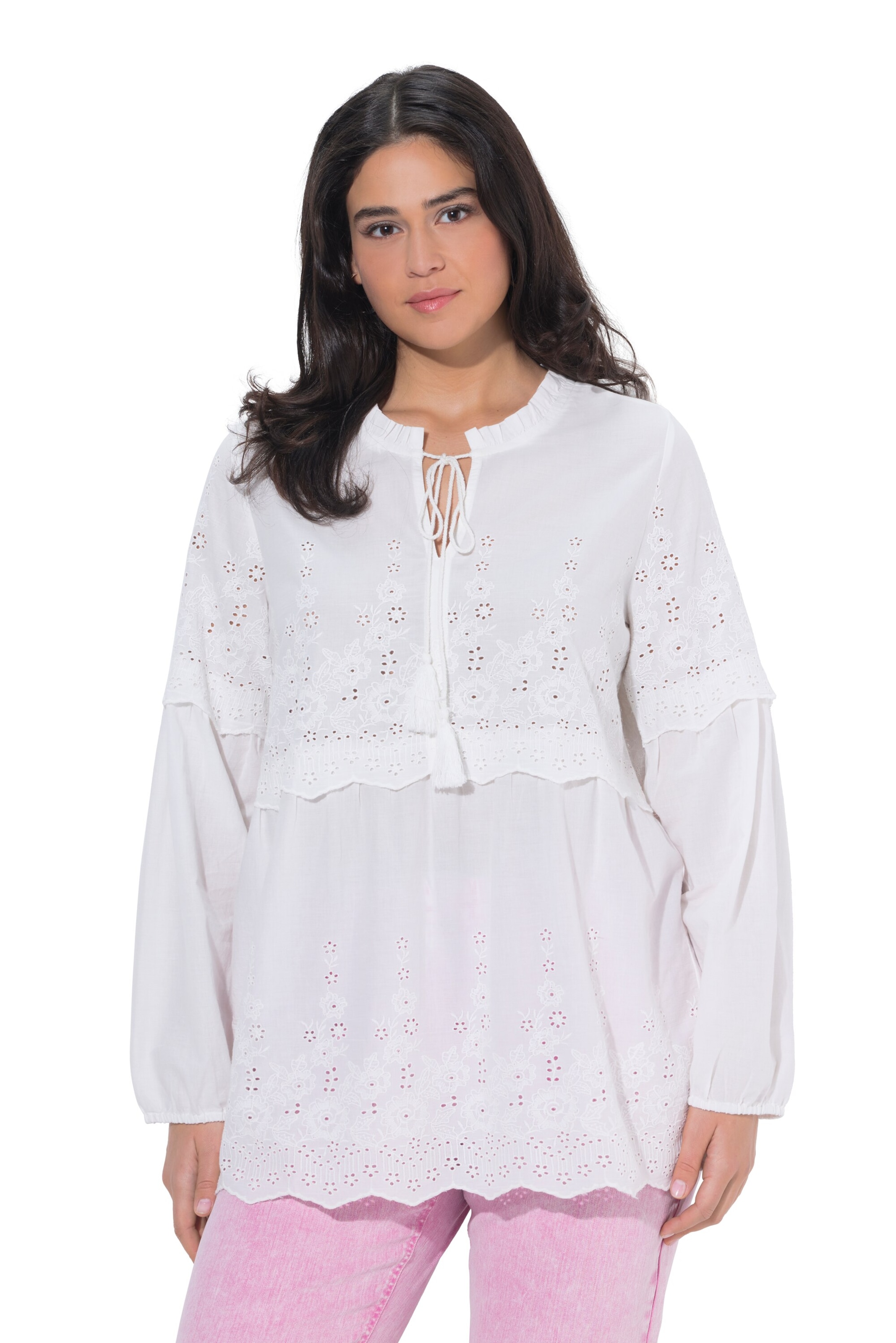 Ulla Popken Tuniek in Wit: voorkant