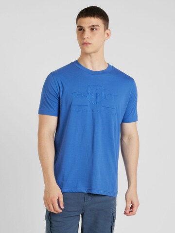 T-Shirt GANT en bleu : devant