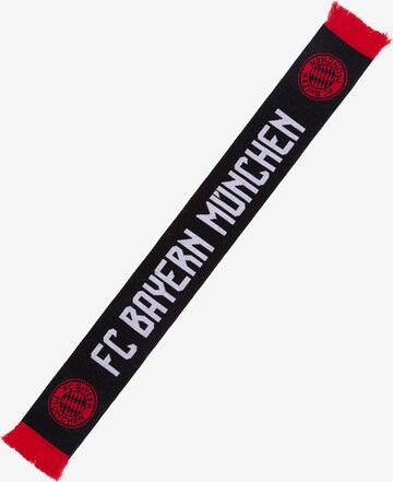 FC BAYERN MÜNCHEN Sports Scarf 'Jamal Musiala' in Black: front