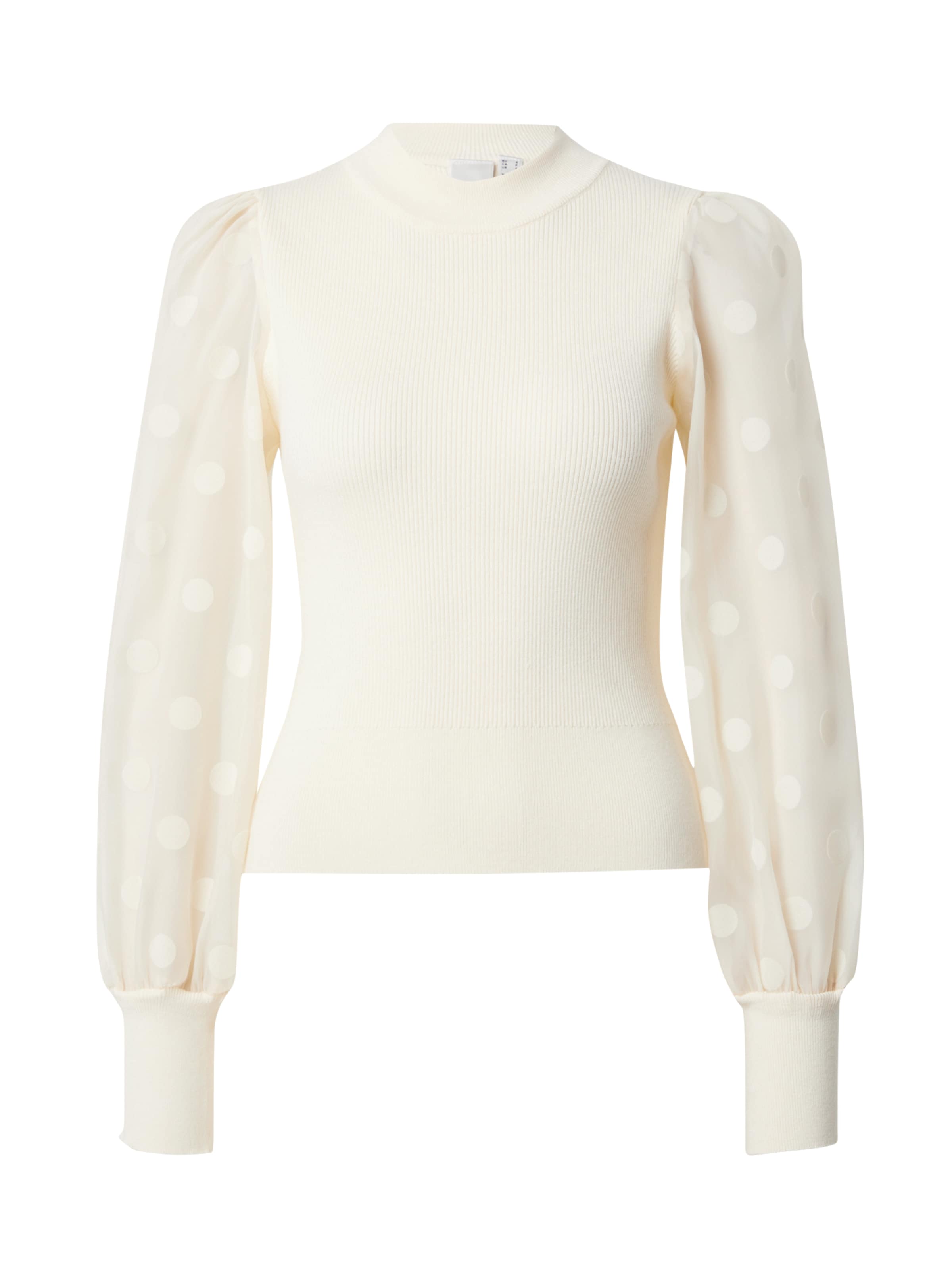 YAS Sweater 'YASDotme' in Beige: front
