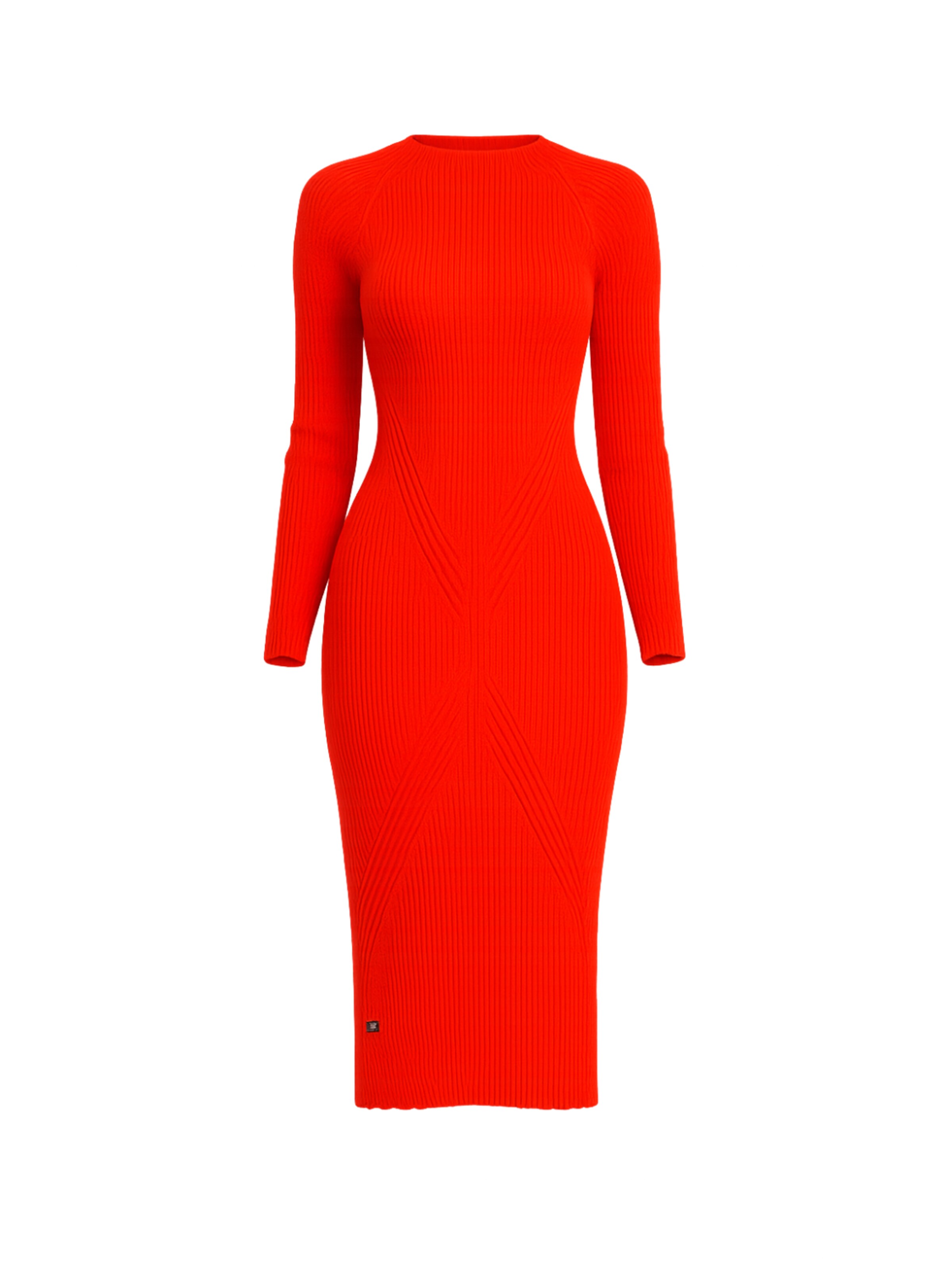 Süel knitwear - Vestido de punto 'Gabi' en naranja: frente