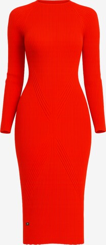 Süel knitwear - Vestido de punto 'Gabi' en naranja: frente