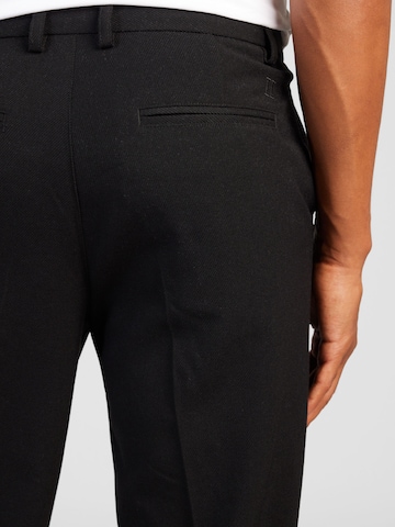 Regular Pantalon à plis Les Deux en noir