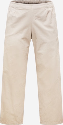 Esprit Curves Szeroka nogawka Spodnie w kolorze szary: przód