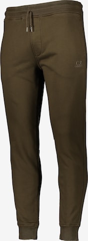 C.P. Company Tapered Athletic Pants in Brown: front