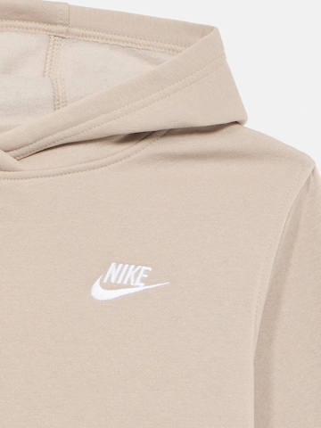Nike Sportswear Sweatshirt 'Club Fleece' in Beige