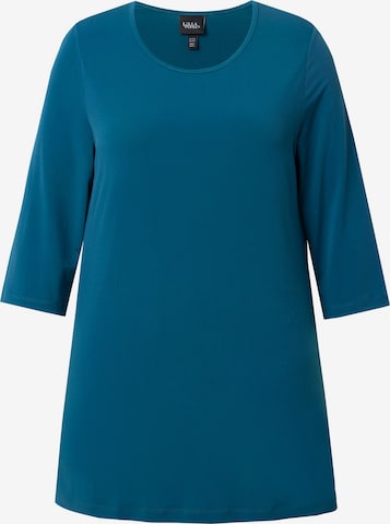 T-shirt Ulla Popken en bleu : devant
