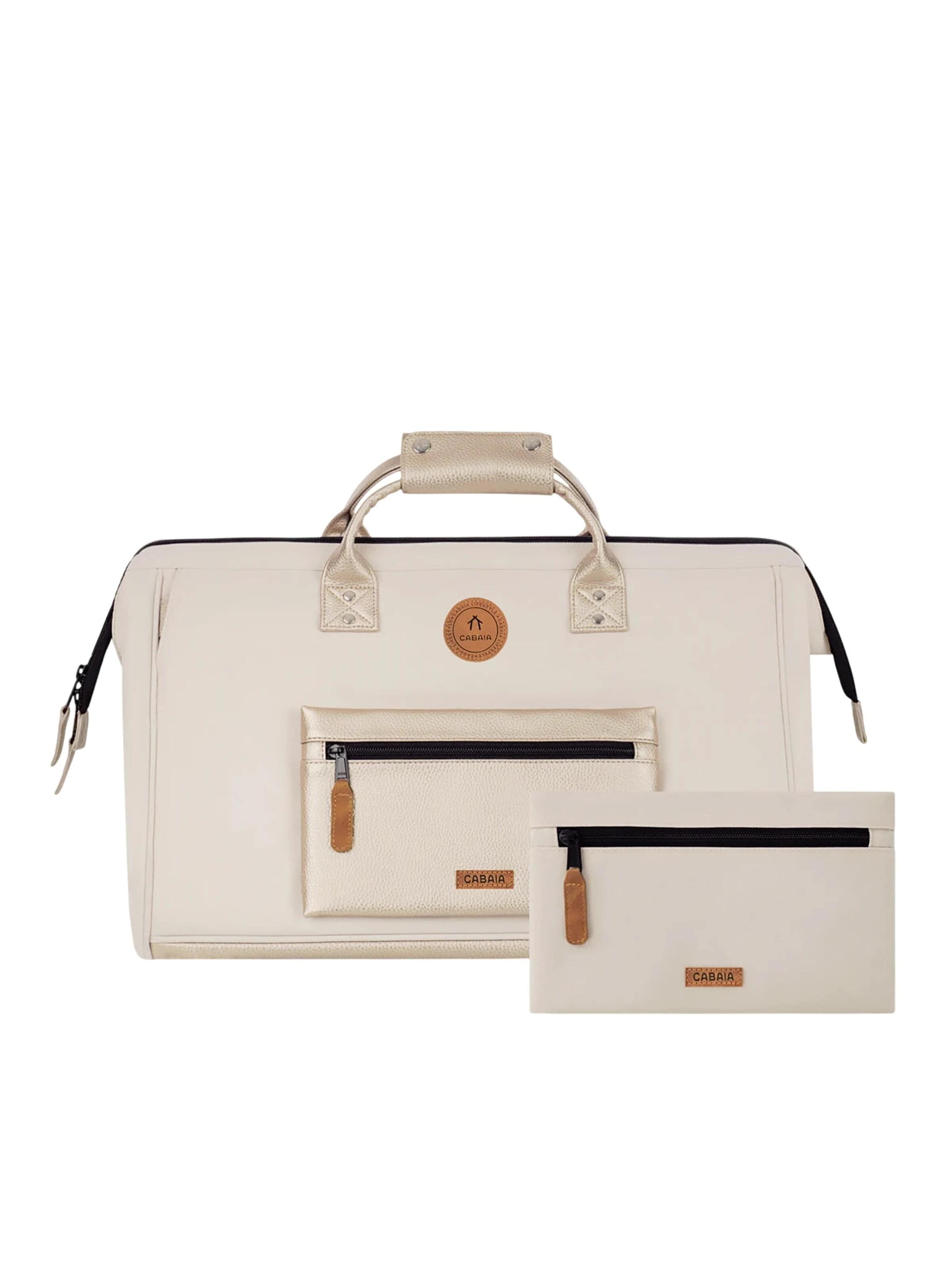 Cabaia Travel Bag in Beige: front